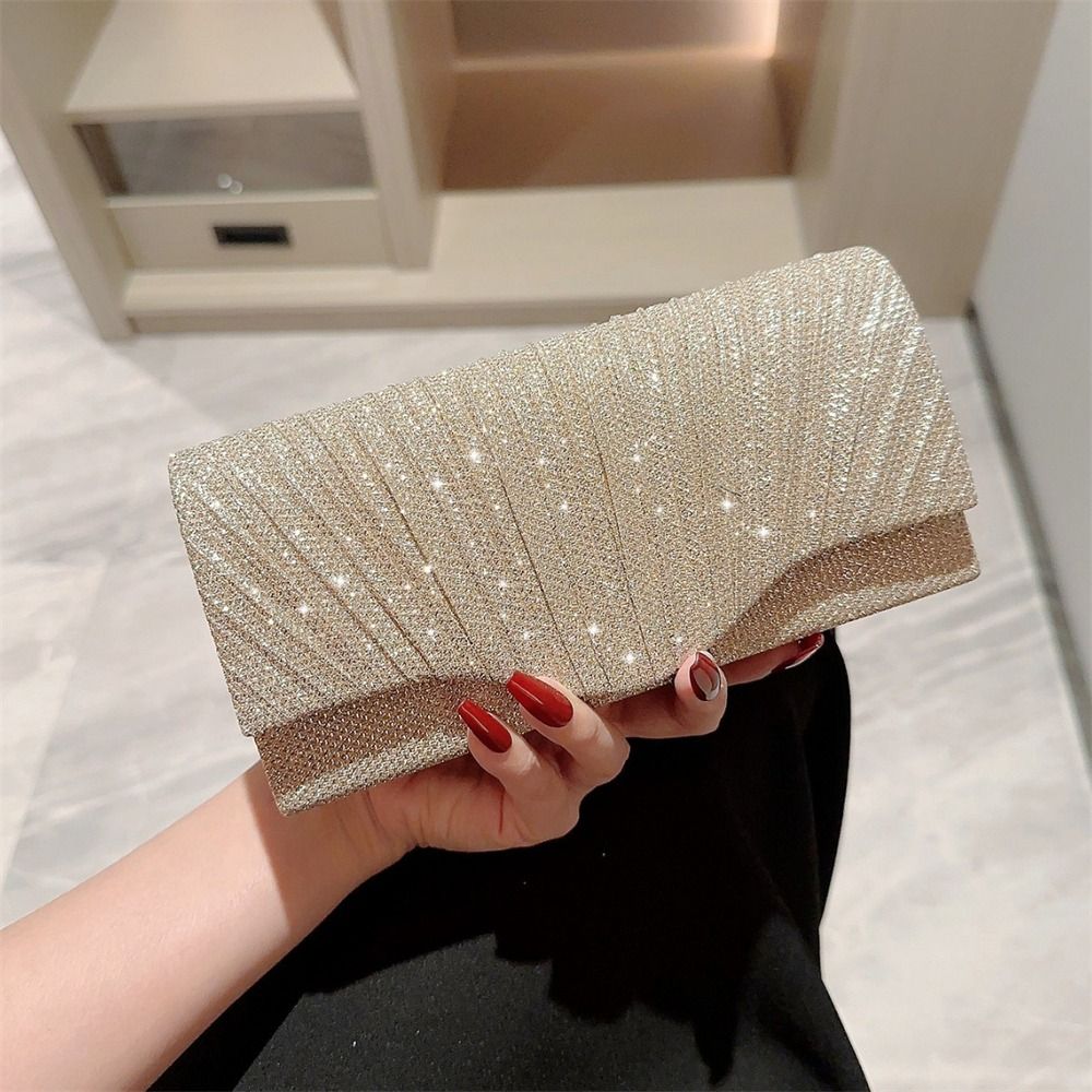 Luxury Bags Vendor - Lüks Payetli Abiye Çantaları Altın Gümüş