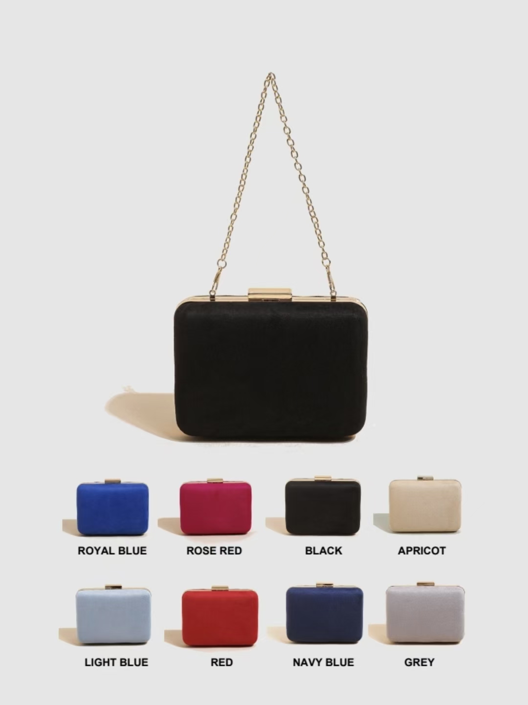 Mini Bag Evening Clutch - Mini Basit Zarif Kadife El Çantası