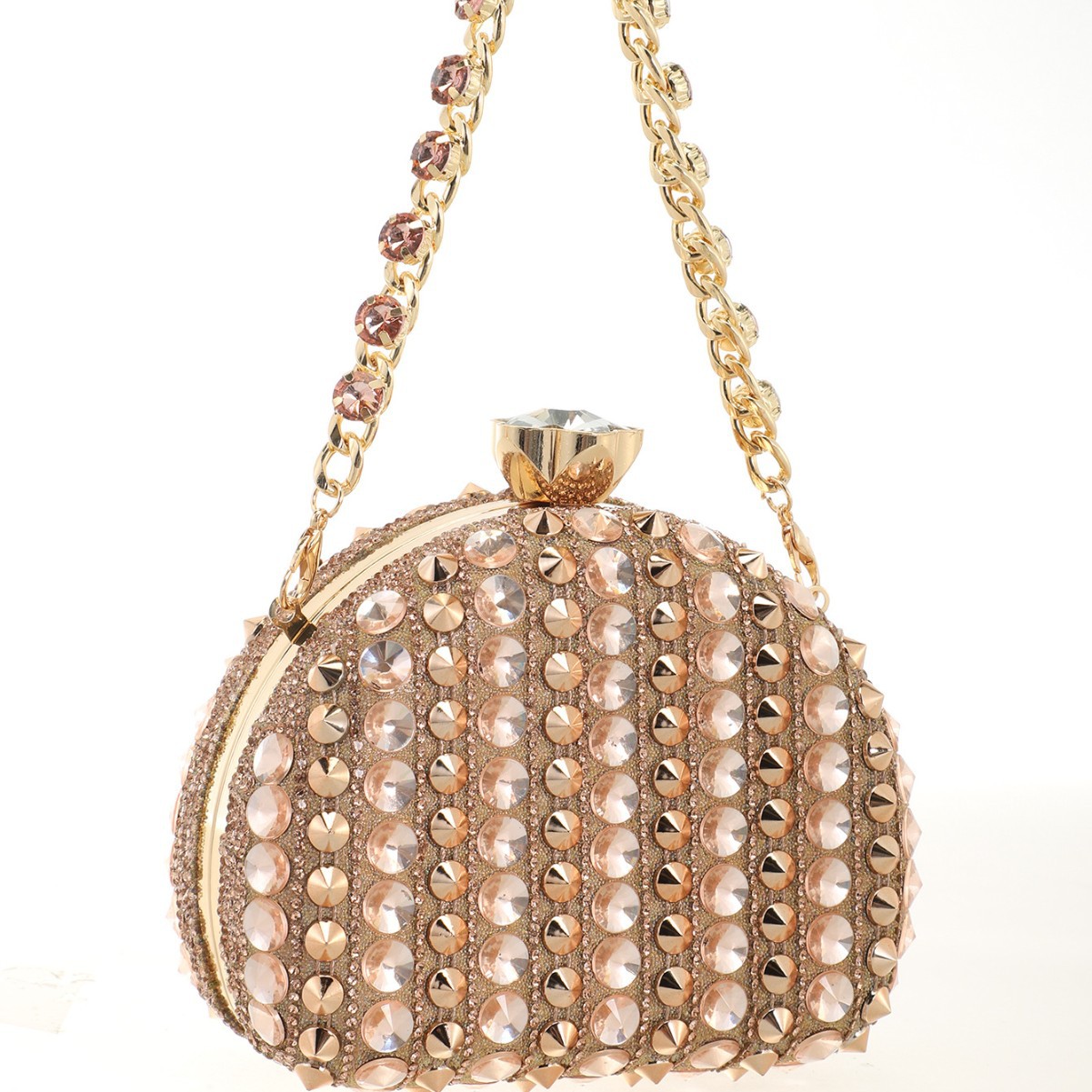 Mini Bag Evening Clutch - Yeni kadın elmas işlemeli akşam çantası,