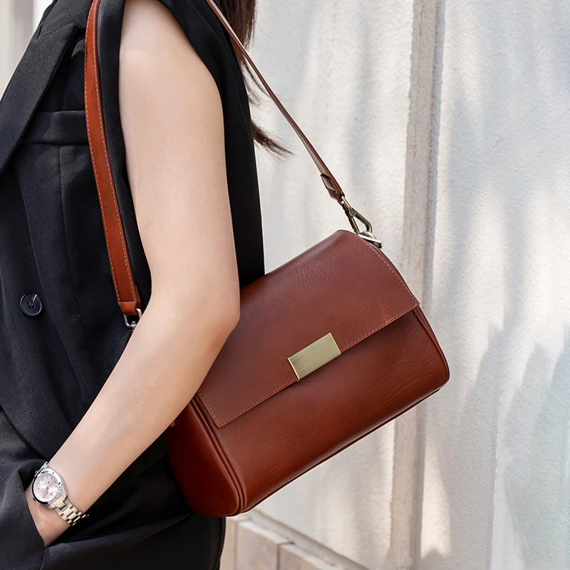 Luxury Bags China Wholesale - Inek Derisi kadın Omuz Çantası Crossbody