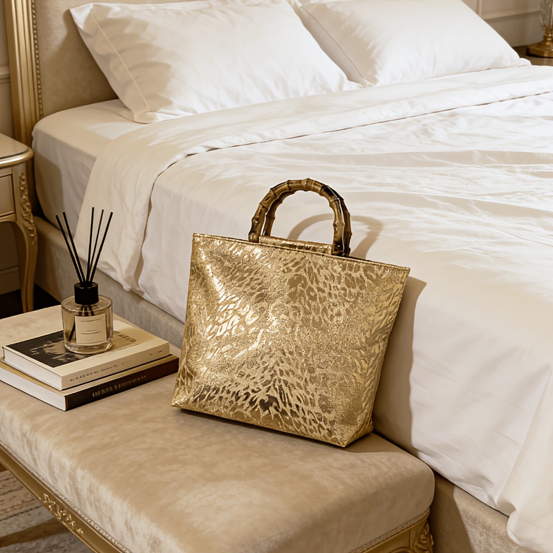 Luxury Bags Vendor - Kadınlar için hafif lüks metalik altın