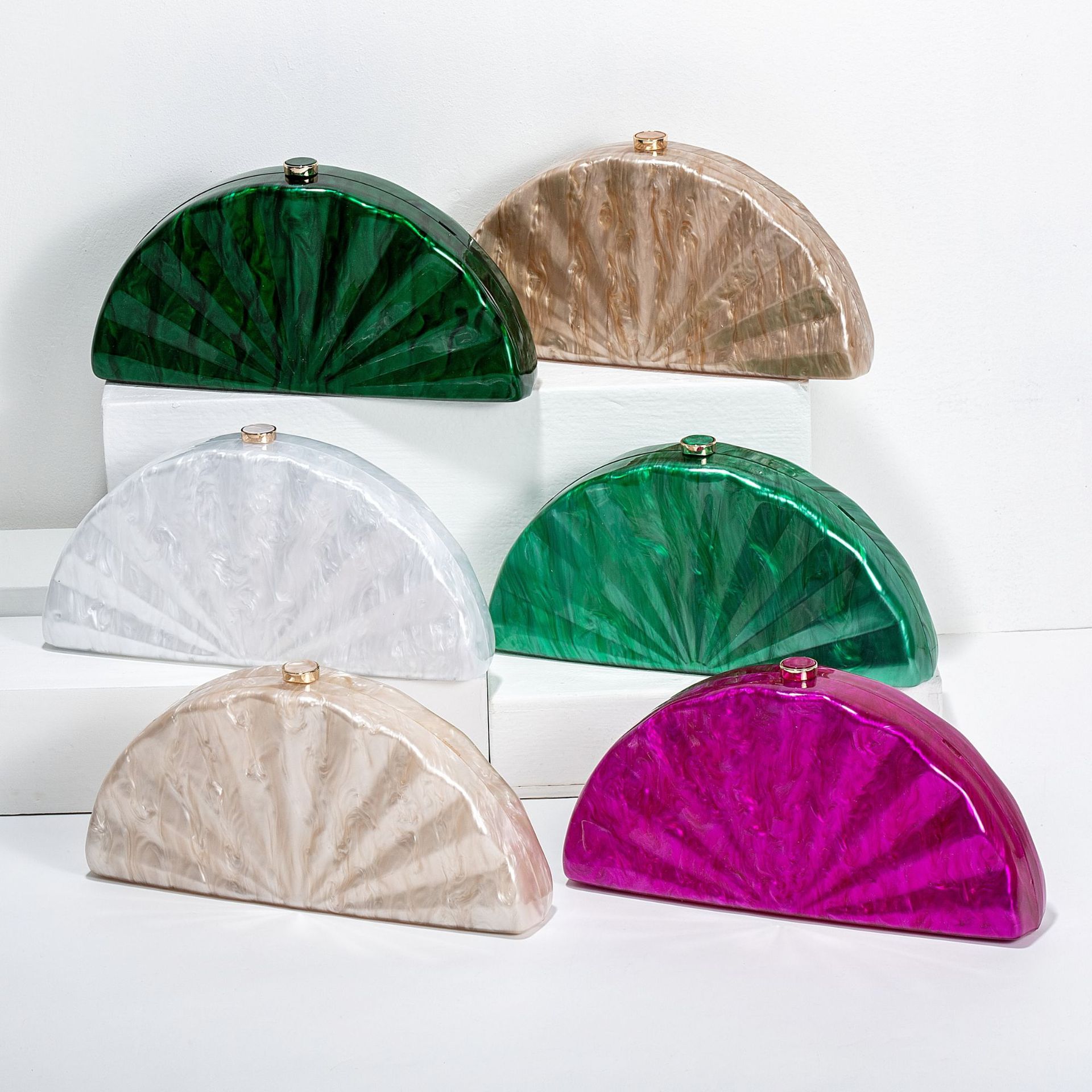 Mini Bag Evening Clutch - Kadın Marka Yarım Ay Dairesel Varil