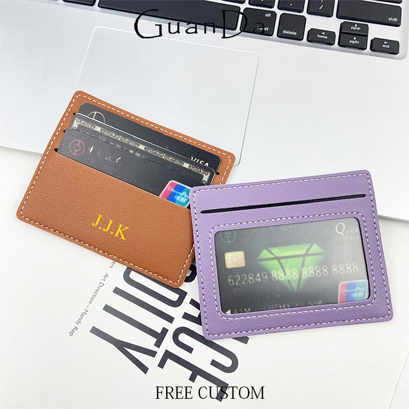 Luxury Bags China Wholesale - Özel Ad Ince KIMLIK Kartı Cüzdan