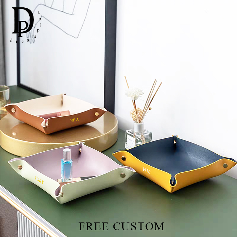Luxury Bags China Wholesale - Özel Logo Lüks PU Deri Tepsi