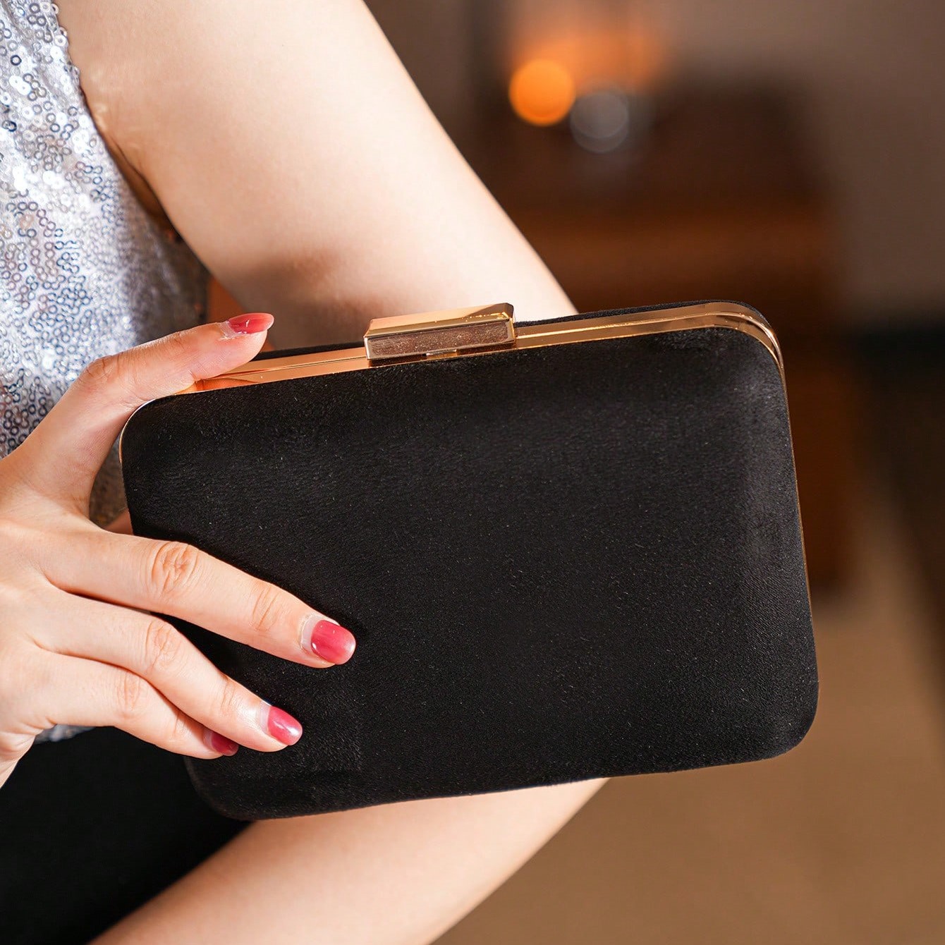 Mini Basit Zarif Kadife El Çan - Mini Bag Evening Clutch incelemesi ve fiyatı