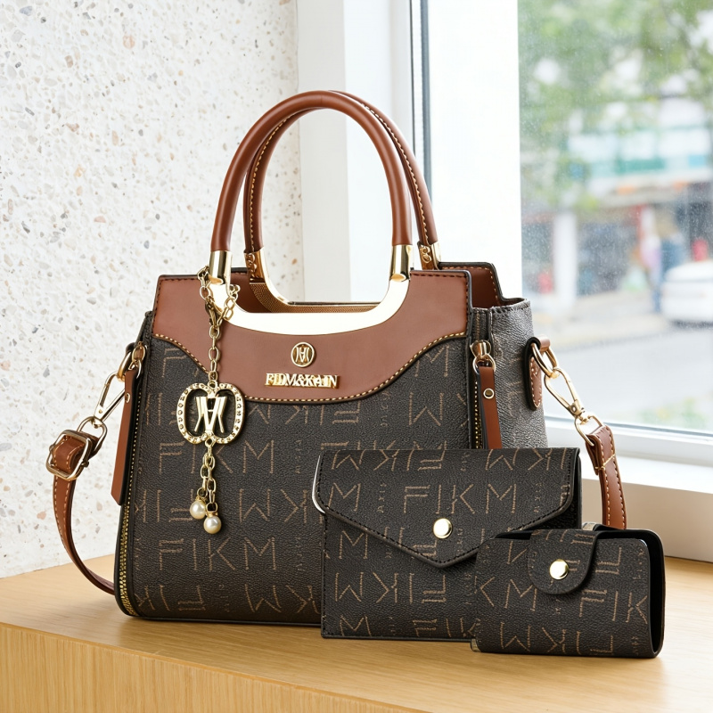 3 parçalı hafif lüks baskılı h - Luxury Bags For Women incelemesi ve fiyatı