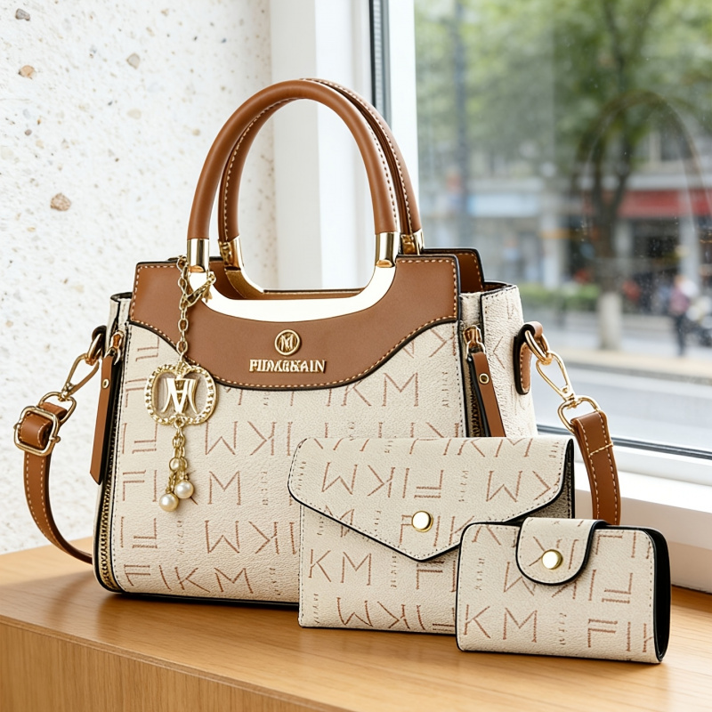 3 parçalı hafif lüks baskılı h - Luxury Bags For Women incelemesi ve fiyatı