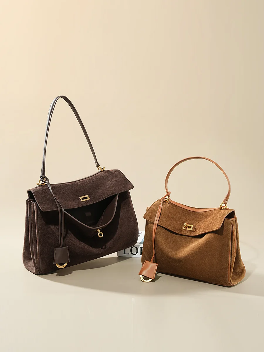 Sonbahar Kış kadın Süet hakiki - Luxury Bags Vendor incelemesi ve fiyatı