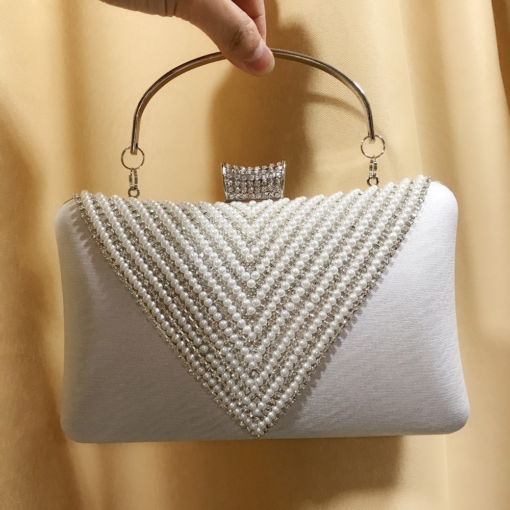 Kadın Inci Elmas Boncuklu Gece - Mini Bag Evening Clutch incelemesi ve fiyatı