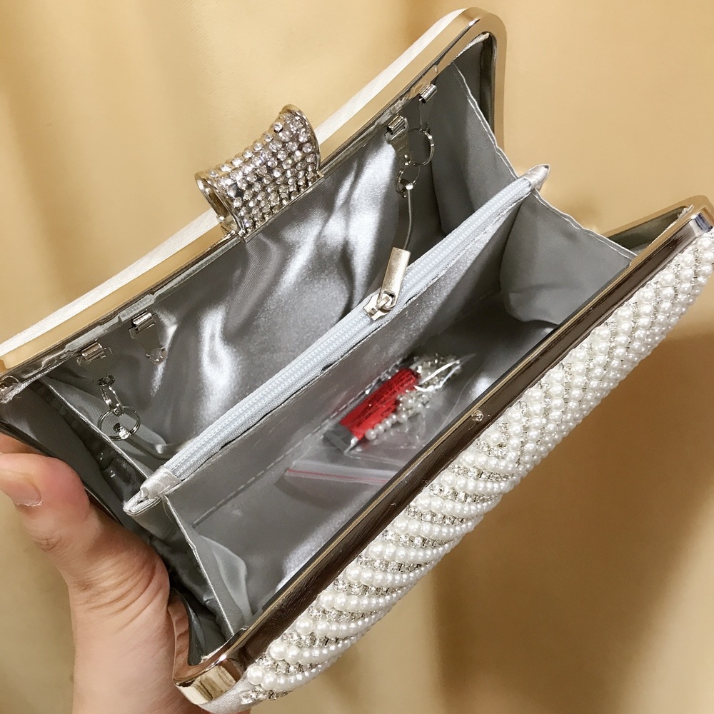 Kadın Inci Elmas Boncuklu Gece - Mini Bag Evening Clutch incelemesi ve fiyatı