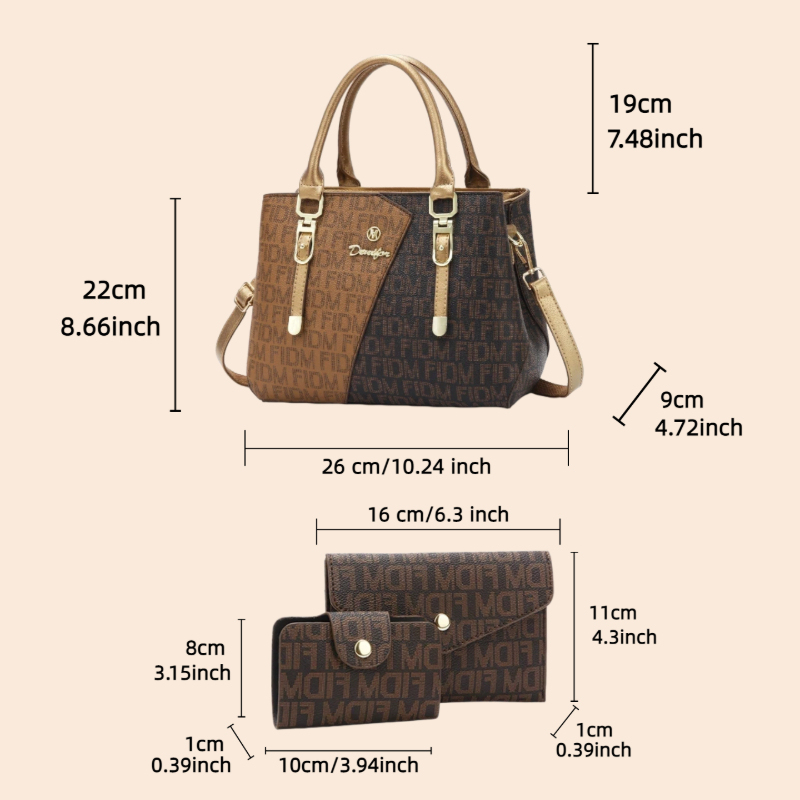 3 parçalı kadın çanta seti, lü - Luxury Bags For Women incelemesi ve fiyatı