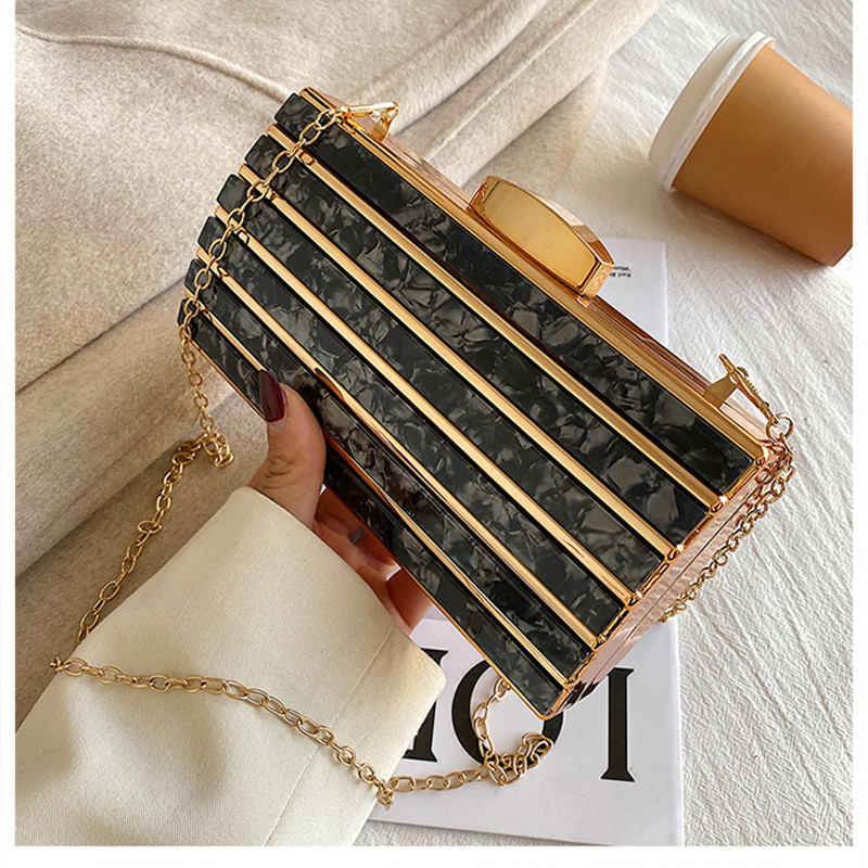 Lüks Tasarımcı Akrilik Kare Ça - Mini Bag Evening Clutch incelemesi ve fiyatı