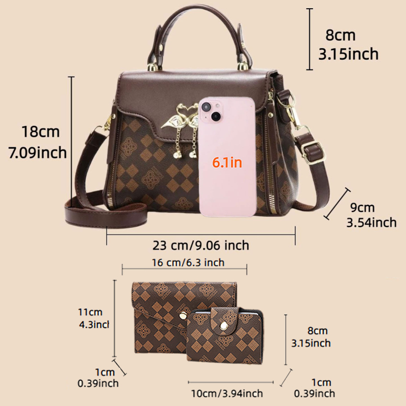 3 parçalı kadın çanta seti, ha - Luxury Bags For Women incelemesi ve fiyatı