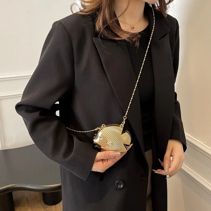 Sevimli Küçük Balık Şekli Meta - Mini Bag Evening Clutch incelemesi ve fiyatı