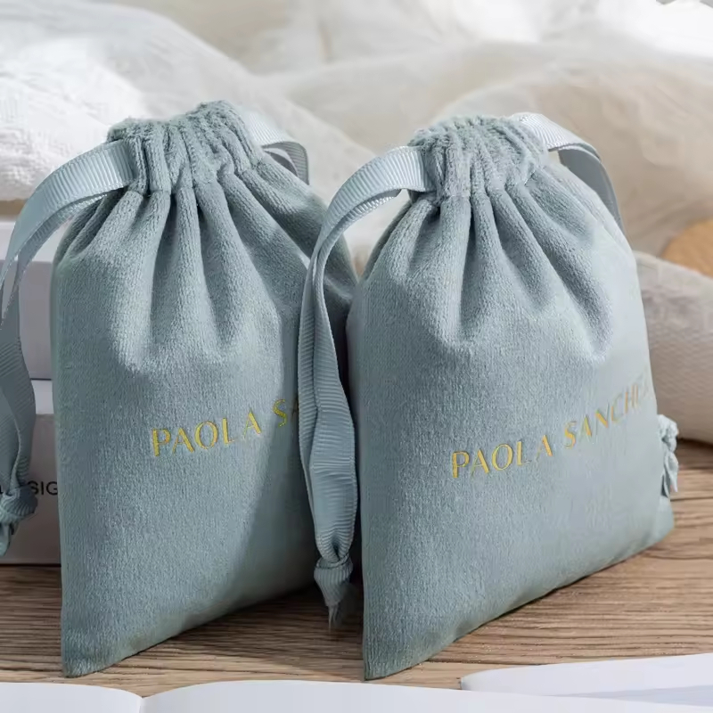 Özel Logo Baskılı Lüks Kadife  - Luxury Bags From China incelemesi ve fiyatı