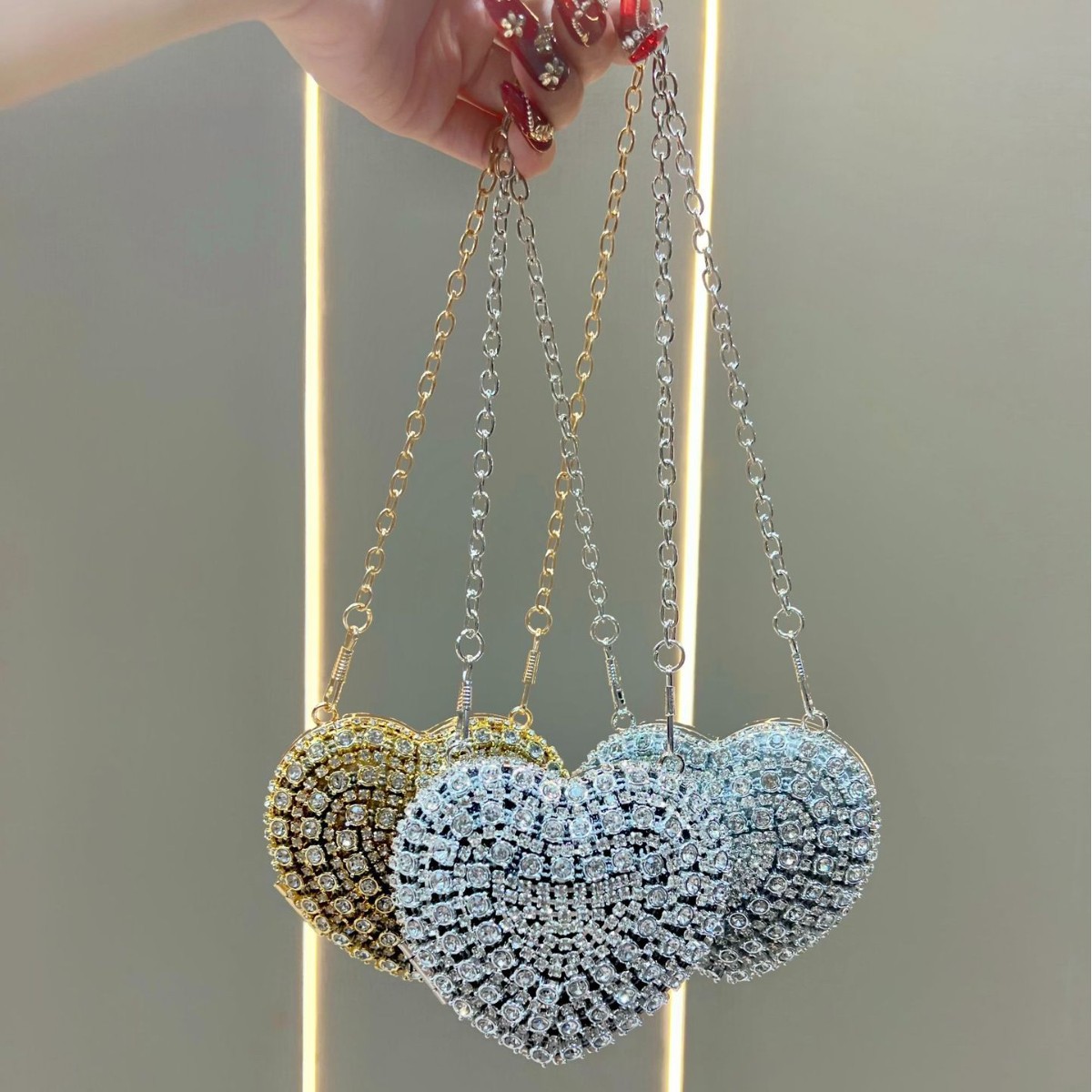 Lüks Kristal Taşlı El Çantası  - Mini Bag Evening Clutch incelemesi ve fiyatı