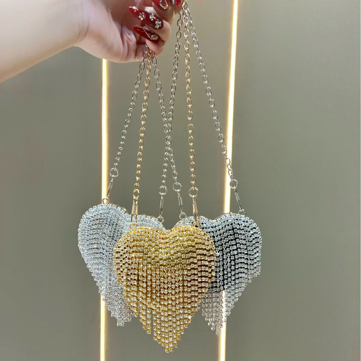 Lüks Kristal Taşlı El Çantası  - Mini Bag Evening Clutch incelemesi ve fiyatı